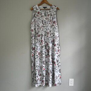 2/$30 Chadwicks Linen Midi Dress XL